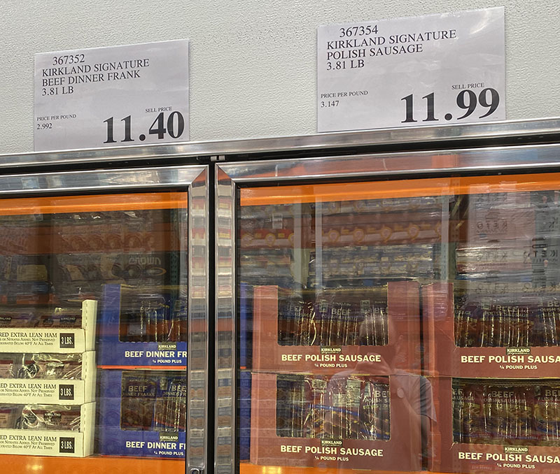 Costco dogs pricing