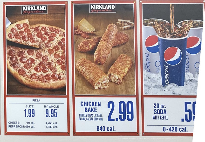 Costco food court menu and prices – SLC menu