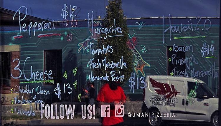 Umani Pizza Truck menu - one