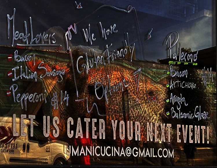 Umani Pizza Truck menu - two