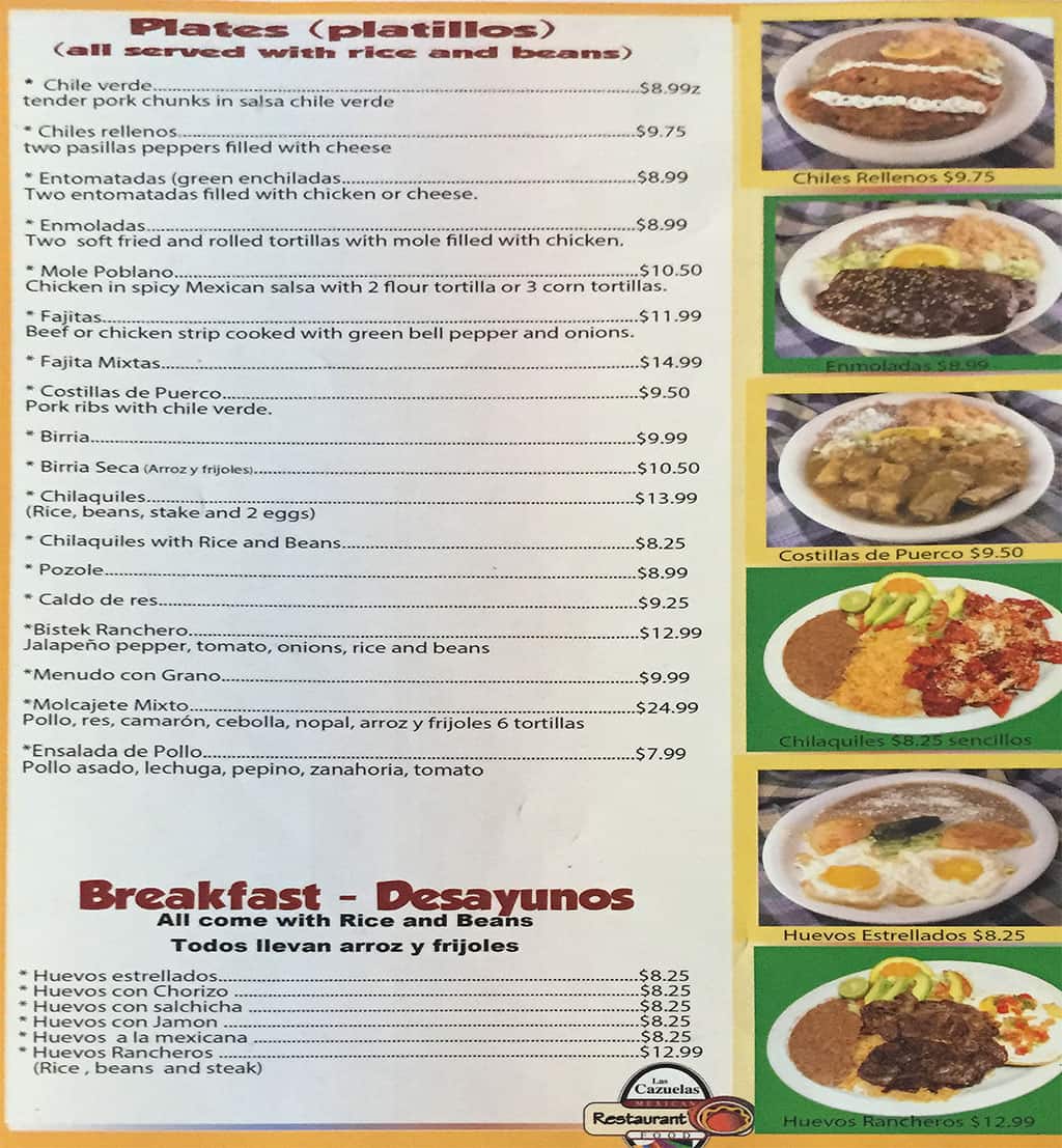 Las Cazuelas menu SLC menu Las Cazuelas menu SLC menu