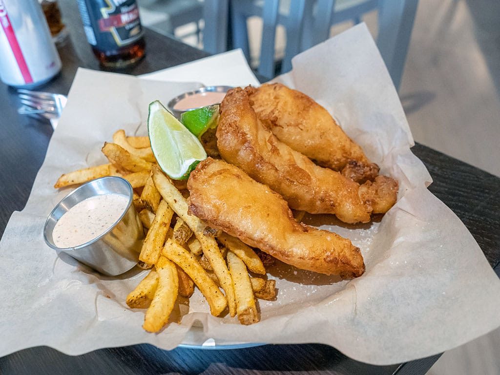 Hopkins Brewing Company - fish and chips