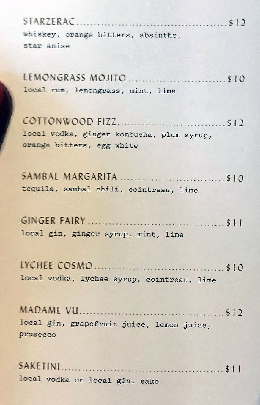 SAOLA - cocktails