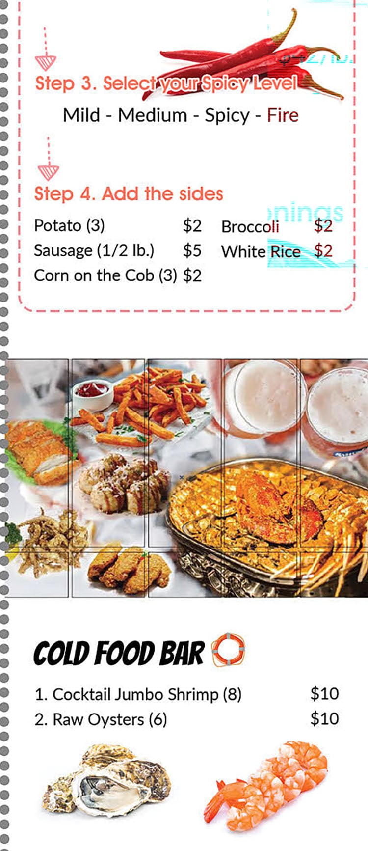 Cajun Boil Seafood Restaurant menu - seafood boils continued