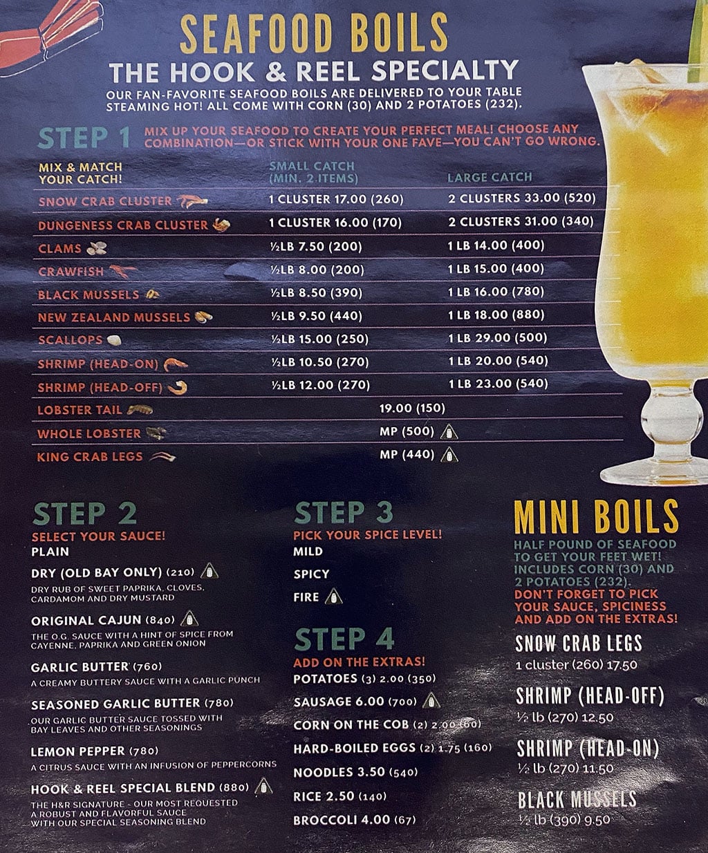 Hook And Reel Cajun Seafood And Bar menu – SLC menu