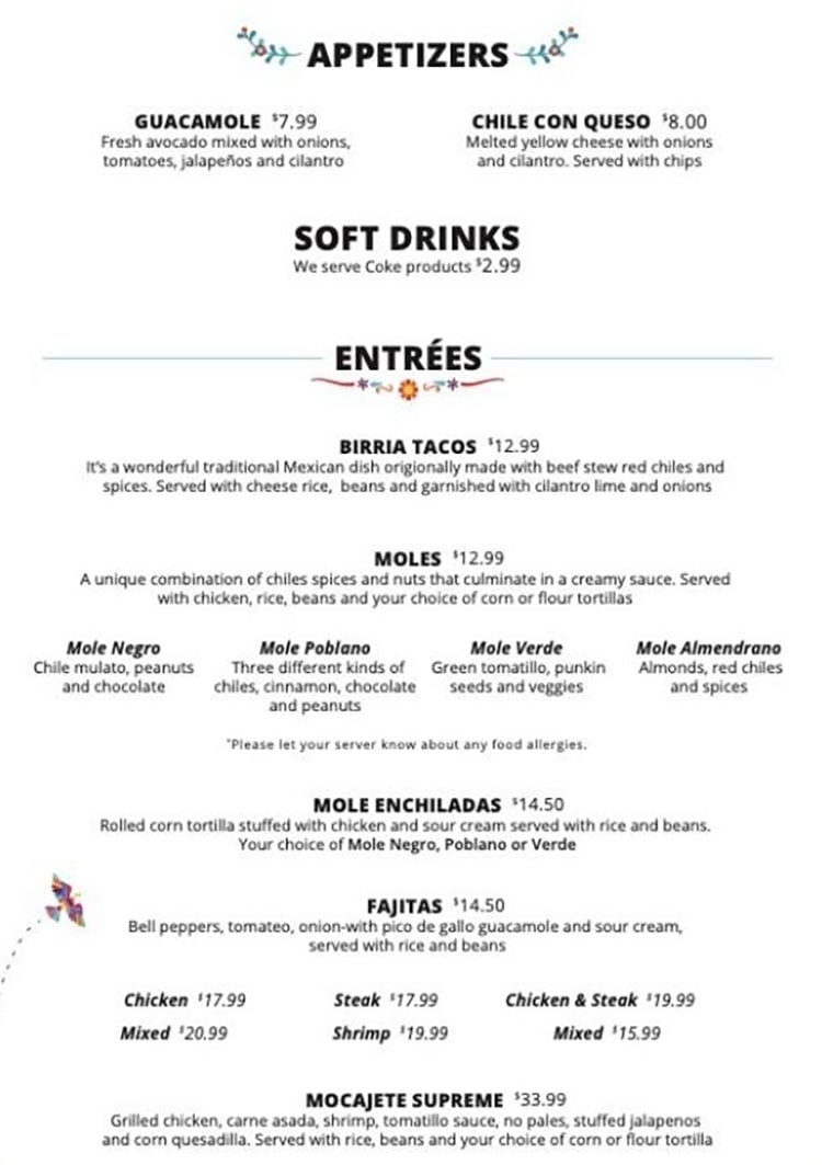 Katrina s Mexican Restaurant Cantina Menu SLC Menu