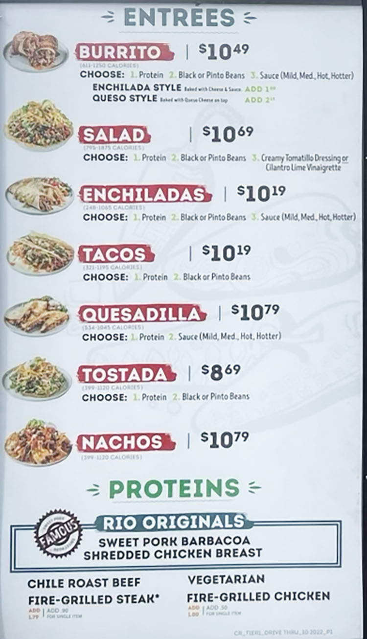 Cafe Rio Daily Specials 2024 Marga Salaidh
