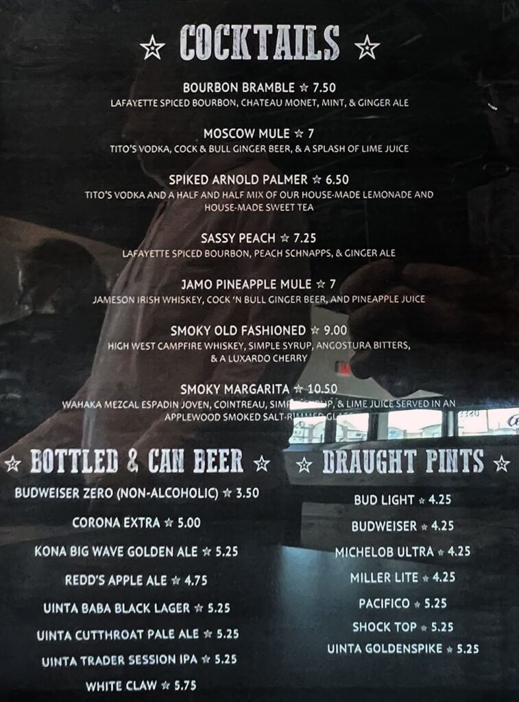 Meat Hook BBQ Co menu - cocktails, beer