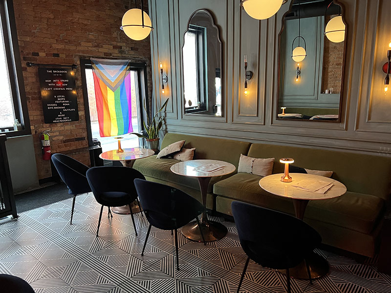 Back Door bar seating