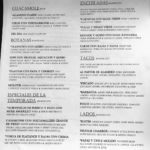 Provisional Cantina De Alamexo menu