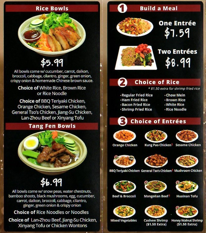 Fried Rice Express Gourmet menu - rice bowls, build your own