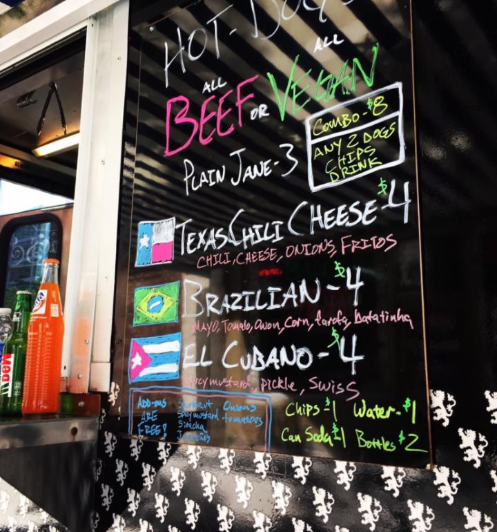 Gerlach's food truck menu June 2017