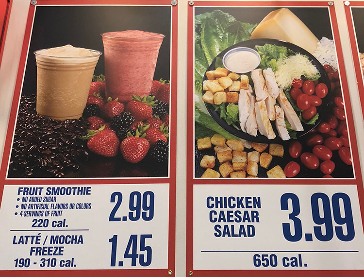 Costco Food Court Menu And Prices Slc Menu