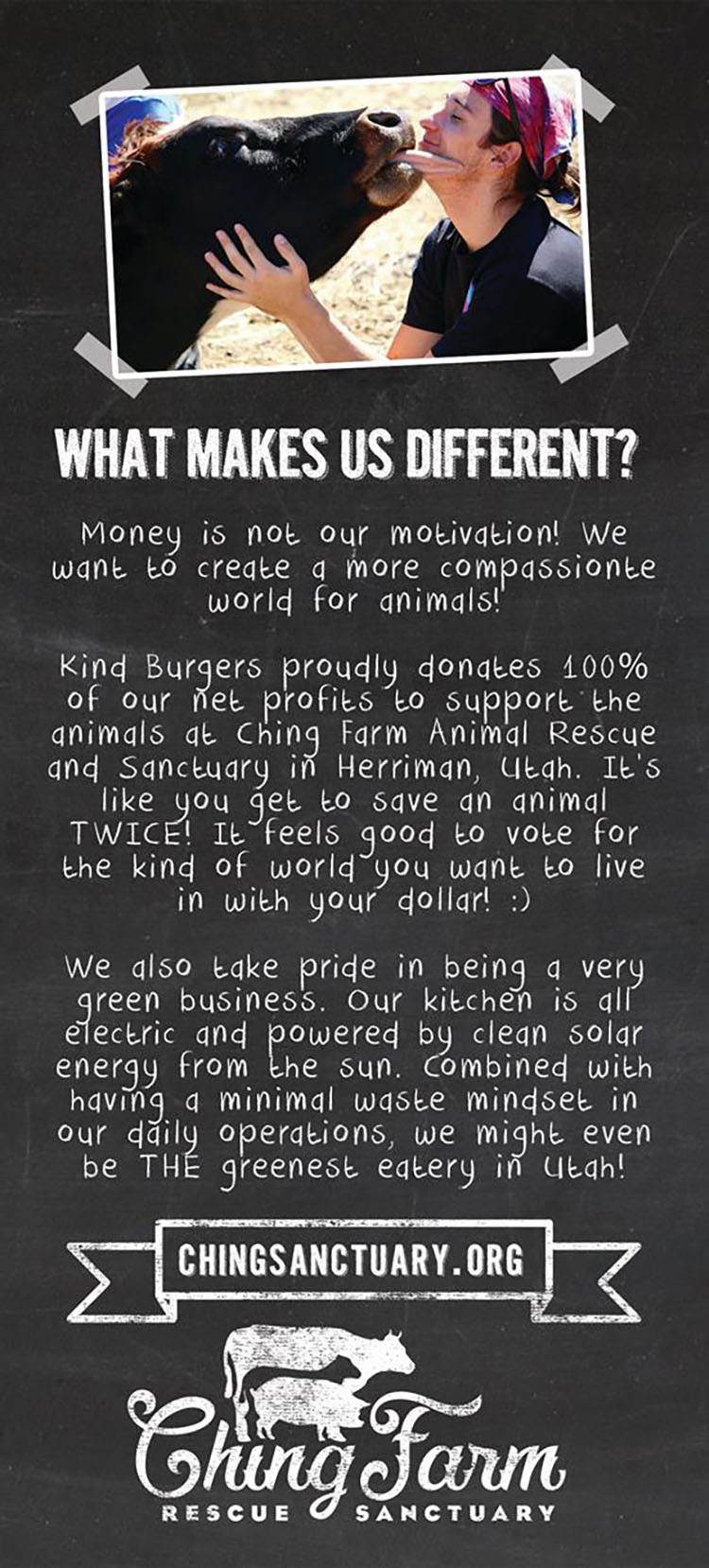 Kind Burger menu - page five
