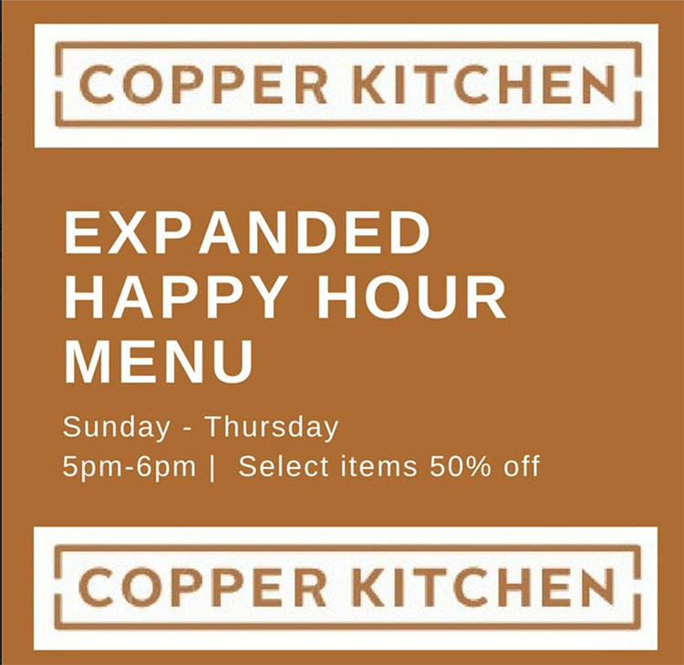 Copper Kitchen happy hour