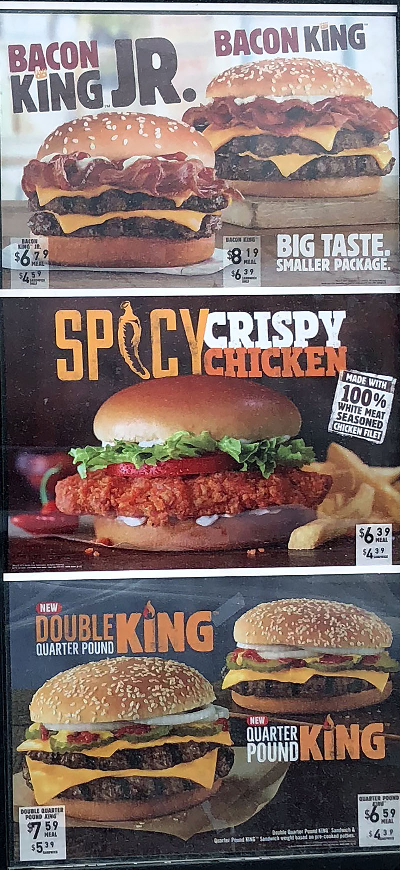 King Deals Value Menu Burger King