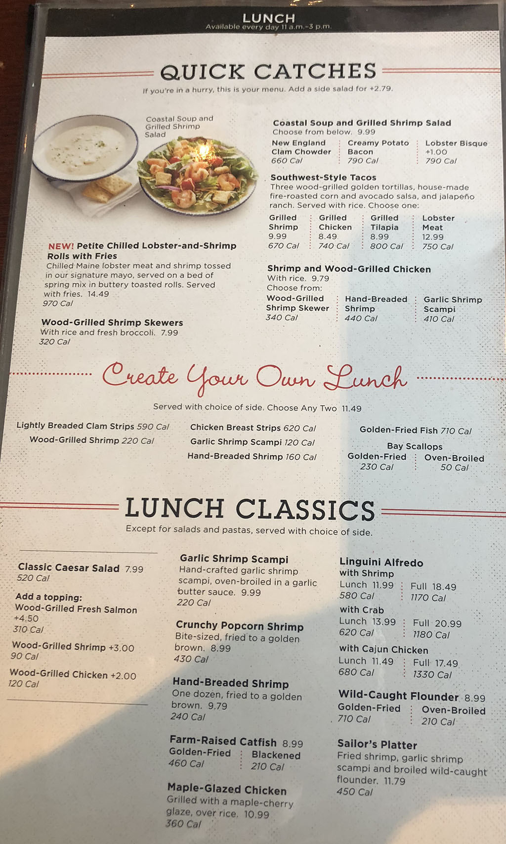 Red Lobster Menu With Prices Slc Menu [ 1706 x 1024 Pixel ]