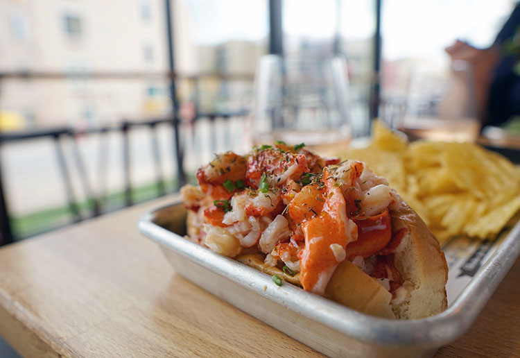 Lobster Roll at Freshies in Park City Utah